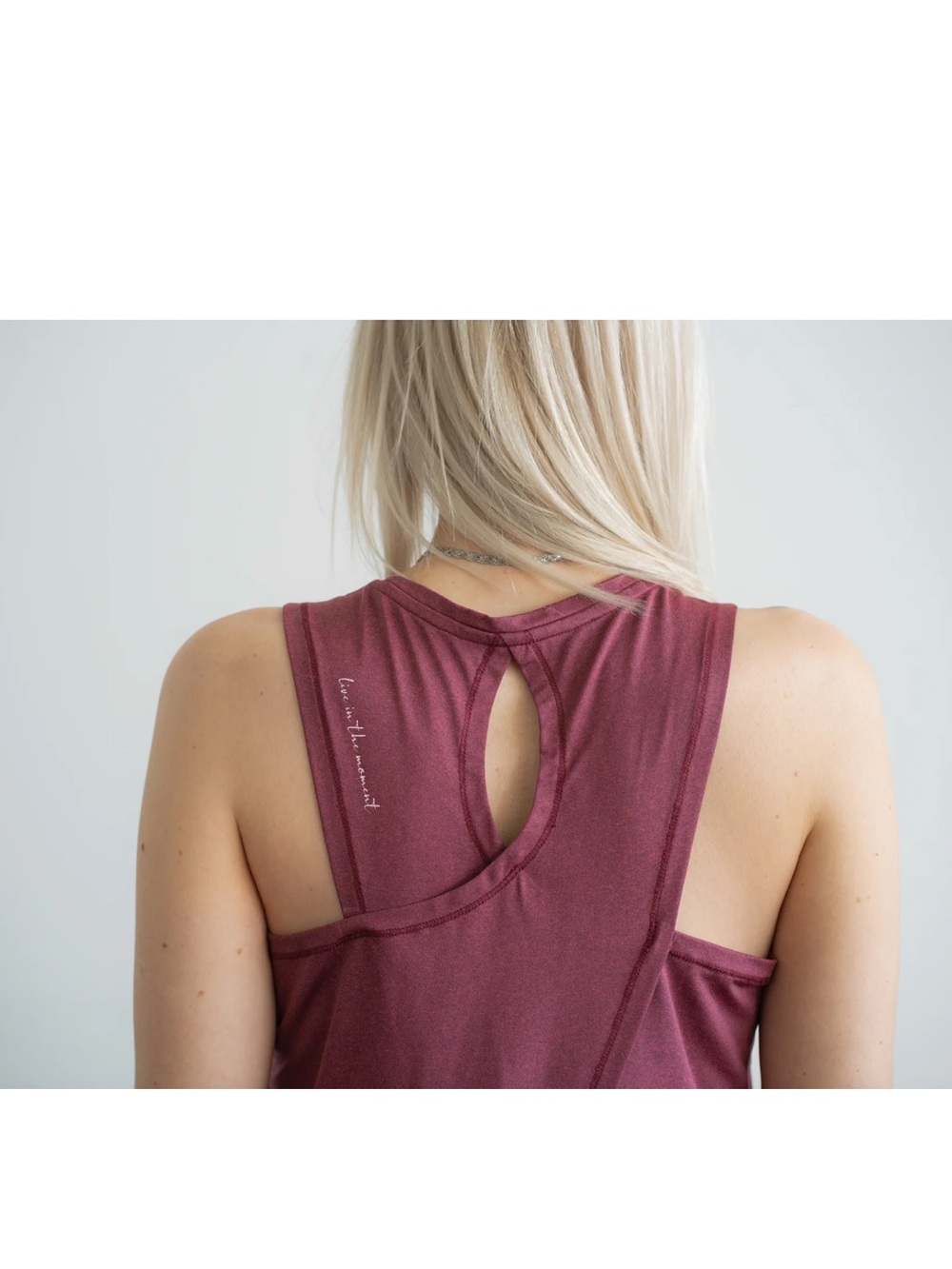 The Roster Live in the Moment Cross Back Tank XL Raspberry Workout Top - Picture 2 of 12